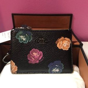COACH Women’s Skinny ID Wallet | Floral Rose Print